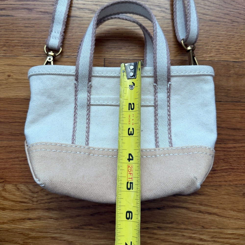 J.Crew mini montauk canvas cream tote crossbody - Picture 8 of 8